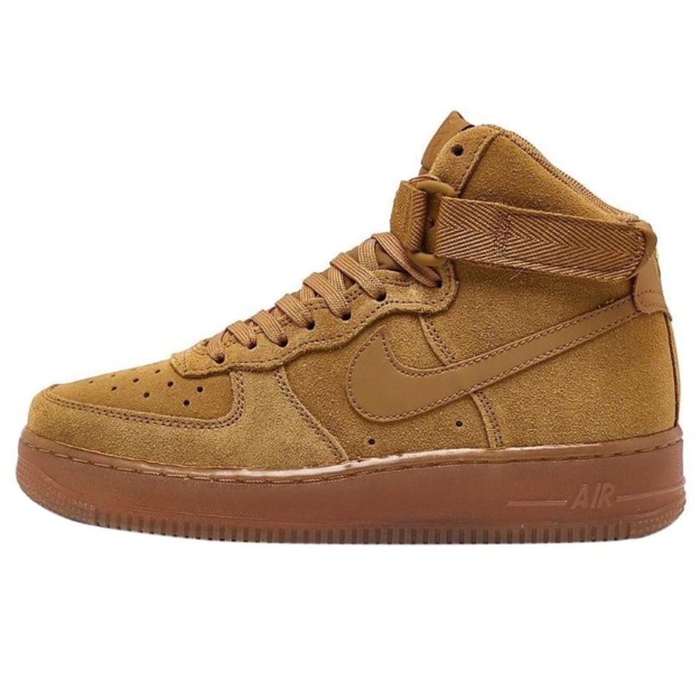 New Nike Air Force 1 high kids gum wheat wonderful condition.